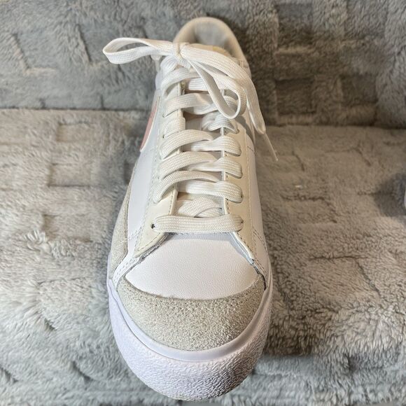 Nike Blazer Platform Low Sneaker Athletic White Pink Glaze Womens Size 7.5 - Picture 9 of 14